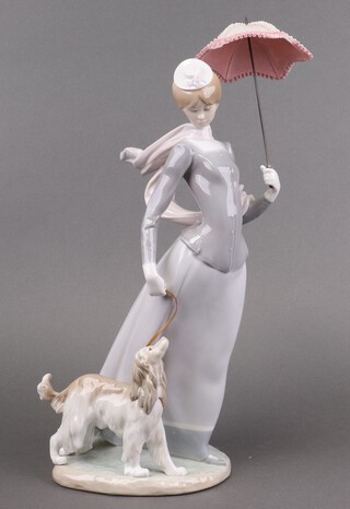 A Lladro porcelain figure, Lady with Shawl 4914 40cm 
