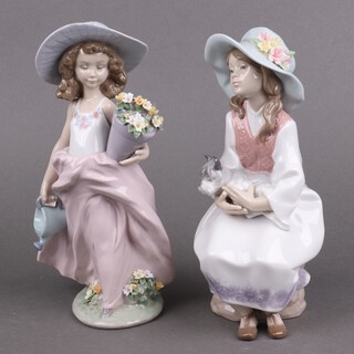 A Lladro porcelain figure, Dreamland 64000 20cm and a 1999 Collectors Club figure - A Wish Come True 7676 23cm 