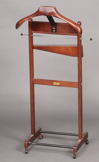 A 1950's Corby of Windsor beech framed clothes valet 104cm h x 37cm w x 32cm d 