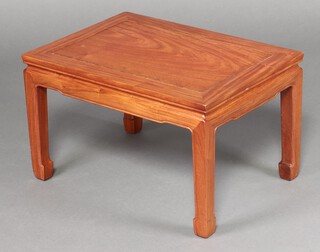 A rectangular Chinese hardwood coffee table 40cm h x 69cm w x 48cm d 