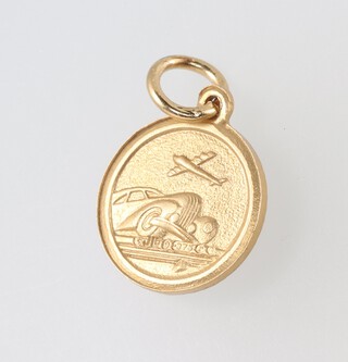 A 9ct gold St Christopher pendant, 1.4g