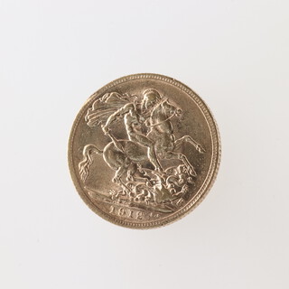 A George V 1912 gold sovereign