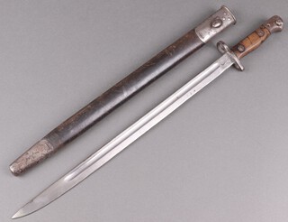 A Wilkinson 1907 patent bayonet complete with scabbard 