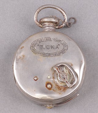 A Houghtons Ltd. Ticka pocket watch camera, circa 1905-1914 together with 2 photographs 