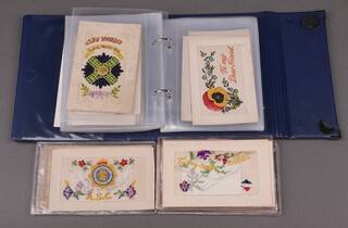 Twenty five First World War embroidered postcards and others 