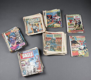 A large collection of 1980's Eagle comics (including No.1 in poor condition) 