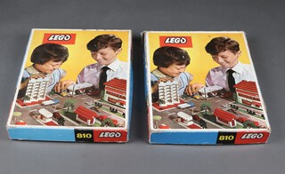 A collection of 1960's Lego to include 2 Town Builder sets no.810 (not guaranteed to be complete) together with a unboxed collection of similar period Lego 