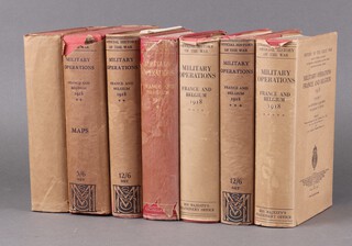 "The Official History of The War" in 7 volumes compiled by Brigadier General Sir James E Edmonds, with Maps and Sketches compiled by Major A F Becke, Macmillan & Co 1937, 8 vo. 