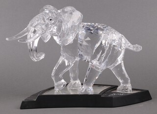 A Swarovski Crystal  2006 figure of an elephant - The Elephant 19cm with base, a limited edition figure of 10,000, with booklet and hard carrying case 