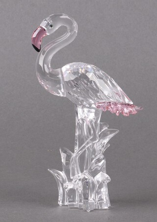 A Swarovski Crystal  2011 figure of a Flamingo 14cm 