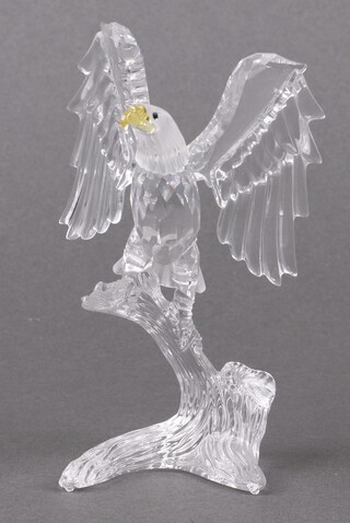 A Swarovski Crystal  2008 figure of a Bald Eagle 11cm, boxed 