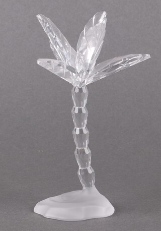 A Swarovski Crystal  2007 ornament in the form of a Palm Tree 13cm, boxed