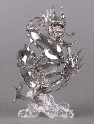 A Swarovski Crystal  2012 SCS Jubilee Edition figure - Dragon 11cm, boxed and with pamphlet 