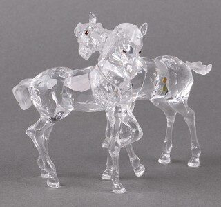 A Swarovski Crystal 2013 figure group - Foals Playing 8cm, boxed  