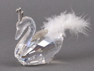 A Swarovski Crystal  2010 figure of a swan - Winter Swan 8cm, boxed