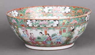 A 19th Century Canton famille rose porcelain  bowl 27cm diam. 