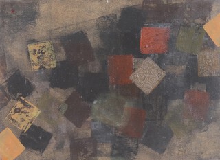 Wilhelmina Barnes-Graham (British, 1912-2004), "Nocturne", oil on paper laid onto board, signed and dated 1961 recto, titled, further dated 1962 and inscribed with artist's address verso, 25.5cm x 34cm, within a painted wood frame. Provenance: Alan Wheatley Art; David Lay, 30th July 2009. 