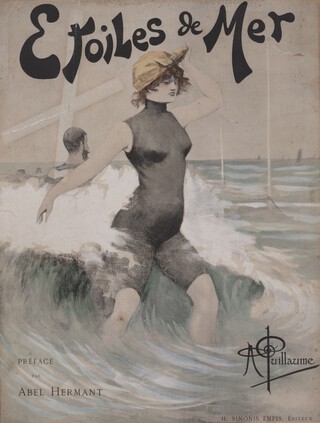 Albert Guillaume (French, 1873-1942), "Etoiles de Mer", lithograph, published 1896, 35cm x 27cm, within a painted wood frame.	