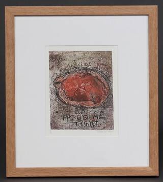 Lizelle Van Den Bergu, limited edition coloured print "Hold Me Tight" no.1/6, 20cm x 15cm 