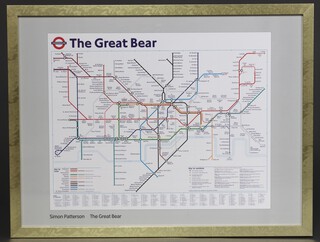 Simon Patterson "The Great Bear 1992", lithograph on paper 2002 edition, 48cm x 61cm 