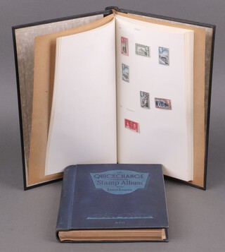 A Quickchange album of British Empire stamps George V and later including British Guyana, Bahamas, Australia, South Africa, 1 other album of mint GB and Commonwealth stamps Edward VIII to Elizabeth II 