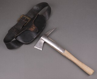W Gilpin, a fireman's axe complete with sheath and belt 