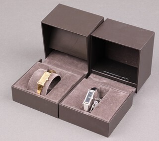 Two ladies wristwatches marked Gucci, cased 