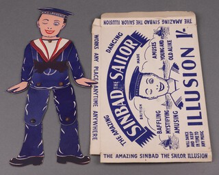 A card The Amazing Sinbad The Sailor Illusion dancing puppet, boxed