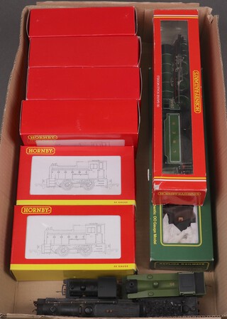 Three Hornby OO gauge tank engines R2877, R2597 and R2665, 3 ditto diesel locomotives R2375, R2188, R2583, a Hornby OO gauge locomotive and tender R188 Arsenal, a Replica Railways locomotive and tender boxed, a locomotive and tender, 2 tank engines unboxed 
