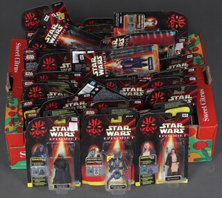 Star Wars Episode 1, a large collection of carded action figures by Hasbro