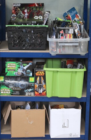 Star Wars, a collection of various playsets and figures  to include Power of the Jedi, Expanded Universe, Shadows of the Empire, Legacy Collection, Force Awakens,  other loose items and a collection of carded Indiana Jones figures