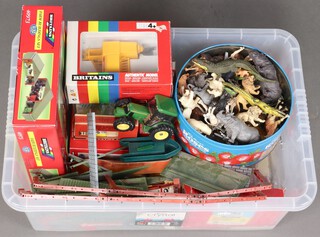 Britains, a collection of boxed and loose Britains vehicles, buildings and figures