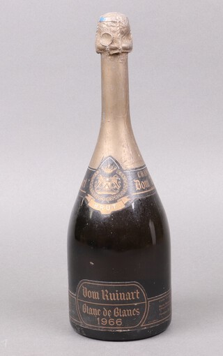 A bottle of 1966 Dom Ruinart blanc de blancs champagne 