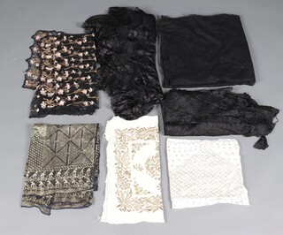 A collection of Victorian and later fabrics