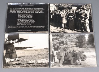 A collection of folio size, Ministry of Information World War Two publicity photographs of allied soldiers, mainly of Arnhem