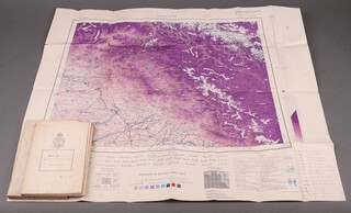 A collection of Indian maps to include a 1943 airfield map of Kashmir, a 1942 road map of India and an 1942  map of India showing railways  