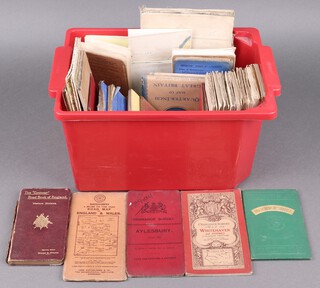 A collection of mainly Ordnance Survey and road maps from 1900 onwards, to include Bartholomew's, Walker, W H Smiths, Philips, etc 