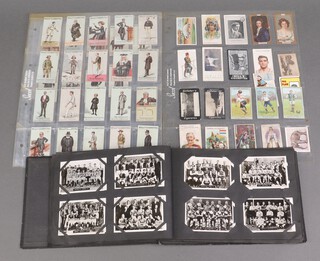 Cigarette cards, an album of Ardath cigarette football photo cards together with a collection of incomplete sets of including Wills Vanity Fair, Empire Shopping and individuals by Salmon and Gluckstien and Taddy (British Queens Coronation Series), Taddy Natives of The World 
 