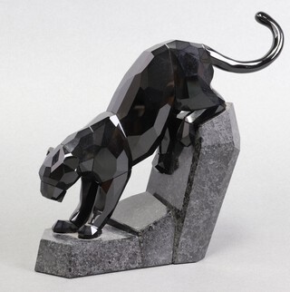 A Swarovski Crystal 2011 Power of Elegance figure - Panther Soulmate 16cm, with box and certificate 