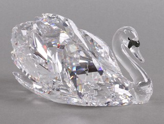 A Swarovski Crystal  figure - Graceful Swan 16cm, boxed
