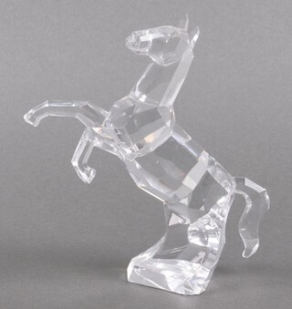 A Swarovski Crystal  2007 figure - Rearing Horse 14cm, boxed 