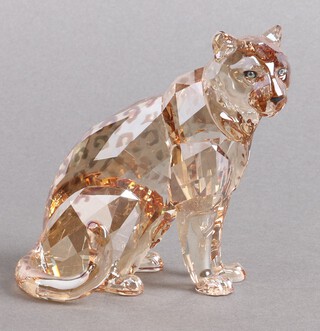 A Swarovski Crystal  2004 figure - Leopard 11cm, boxed 
