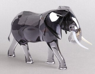 A Swarovski Crystal figure - Bull Elephant 12cm, boxed 