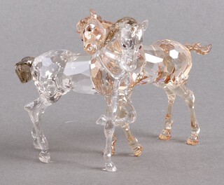 A Swarovski Crystal 2013 figure group - Foals Playing 10cm, boxed 