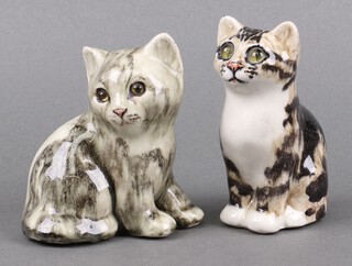 A Winstanley figure of a seated cat 12cm and 1 other 11cm 