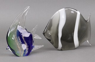A Murano glass figure of a fish 20c and  a Seguso style Art Glass model of a fish 18cm 