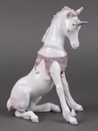 A Lladro figure - Playful Unicorn 5880 21cm, boxed