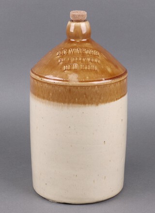 Of Redhill interest, an F.C. Warter Rose Brewery Red Hill stoneware flagon 44cm 