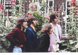 **Tom Murray (British, b.1943), "All Together Now" (The Beatles' Mad Day Out, 1968), chromogenic print, signed and editioned 191/195, 40cm x 60cm, within a painted wood frame.**Please note that Artists Resale Rights may be payable on this lot	