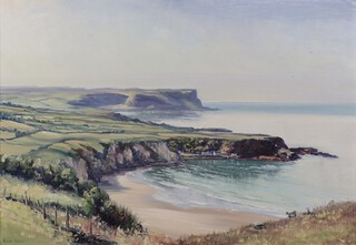 Alan Ardies (1918-2014), Portbradden to Dunseverick, Northern Ireland, oil on canvas, signed, 44.5cm x 64.5cm, within a gilt frame.